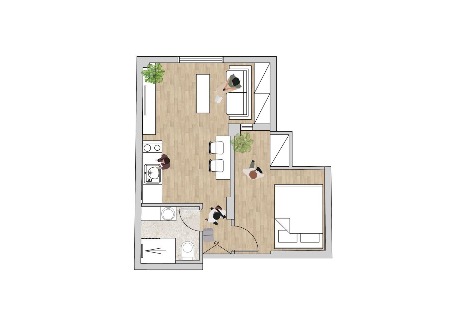 Apartament Honey Oak & Cream Patio By Nest Saloniki Zewnętrze zdjęcie