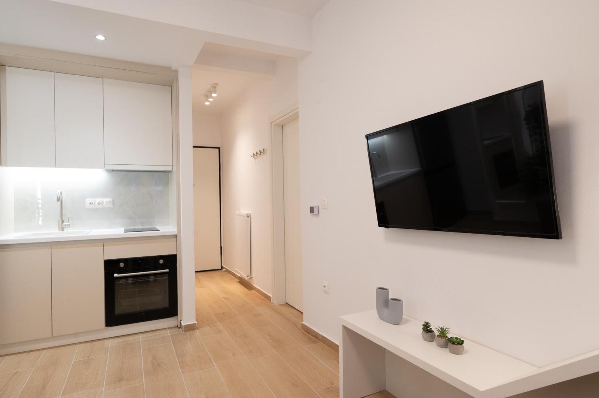 Apartament Honey Oak & Cream Patio By Nest Saloniki Zewnętrze zdjęcie