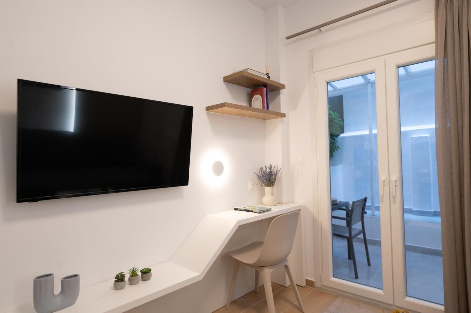 Apartament Honey Oak & Cream Patio By Nest Saloniki Zewnętrze zdjęcie