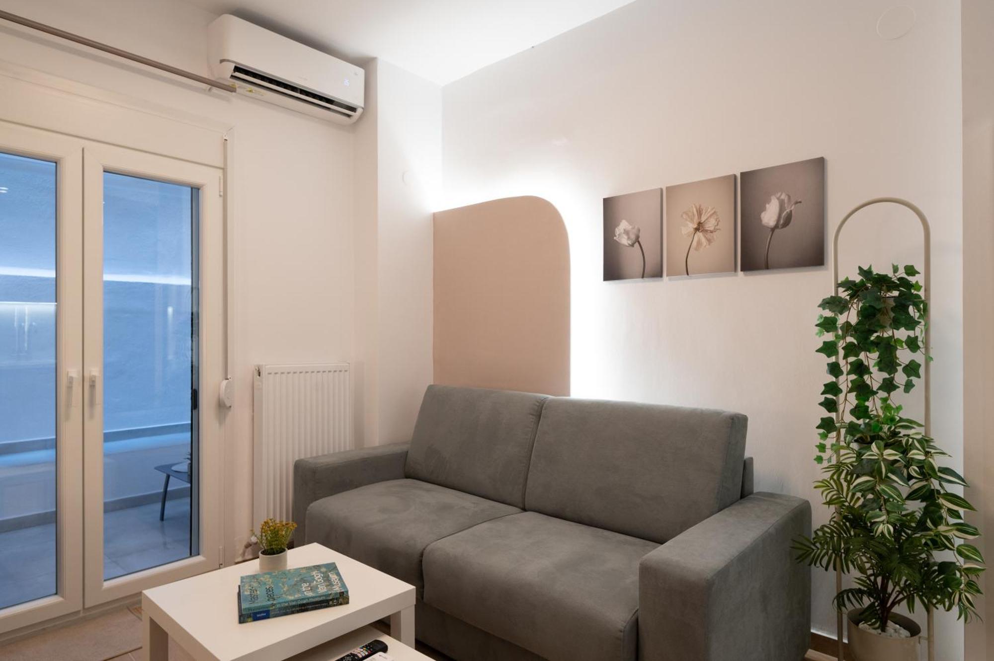 Apartament Honey Oak & Cream Patio By Nest Saloniki Pokój zdjęcie